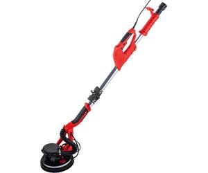 SucceBuy Ponceuse pour cloisons sèches 750W, ponceuse électrique pliable pour placoplâtre avec poignée télescopique, vitesse variable 800-1750 tr/min, ponceuse murale avec bande lumineuse LED et sac d