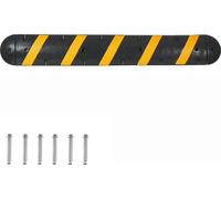 SucceBuy Pont de câble 183 cm, 2 canaux, protection anti-collision en caoutchouc, capacité de charge 9979 kg, couverture de protection du sol, rampe anti-trébuchement avec vis d'extension, convient au