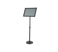 SucceBuy Porte-Affiche Sur Pied Aluminium 42x29.7cm Hauteur Réglable Noir