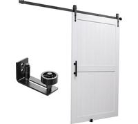 SucceBuy Porte coulissante style grange avec kit d'accessoires 1219x2134mm Système coulissant