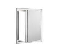 SucceBuy Porte d'Accès Pour Barbecue 45,7x53,3cm Cuisine en Inox Pour Placard Extérieure