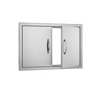 SucceBuy Porte d'Accès Pour Barbecue et Placard Extérieure 71,1x48,2cm Acier Inoxydable