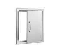 SucceBuy Porte d'Accès Pour Cuisine Extérieure Simple Porte Avec Crochet et Poignée
