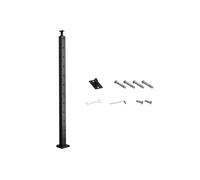 SucceBuy Poteau Garde Corps Hauteur 106,68cm Pour Main Courante Balustrades Noir