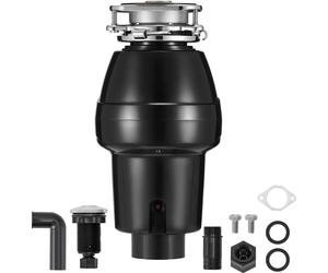 SucceBuy Poubelle de cuisine 1/2HP avec 3820tr/min et 3 vis de conception