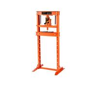 SucceBuy 12 tonnes Cadre H Presse hydraulique sur pied, Plaques de poinçon réglables en hauteur pour plier et redresser le métal, garage et atelier, Orange