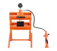 SucceBuy Presse hydraulique pour magasin 10T Presse à cadre en H avec plaque de presse et base en forme de H Presse hydraulique réglable adaptée à la flexion 10T