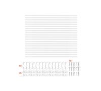 SucceBuy Profilé LED en V 100cm Lot de 20 Aluminium Diffuseur PC Blanc Laiteux