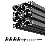 SucceBuy, profilés en aluminium 4040, lot de 4, longueur 2 mètres. Profilés en aluminium anodisé avec rainure en T, conformes aux normes européennes. Profilés extrudés robustes, adaptés aux rails d'im