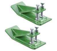 SucceBuy Protection pour godet de tracteur, 2 pièces Protection pour bord de godet, système antidérapant avec écrous hexagonaux double face et vis, convient pour le déneigement, le ramassage des feuil