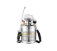 Pulvérisateur SucceBuy 4 litres en acier inoxydable - appareil de nettoyage pour le jardin et le sol, idéal pour les applications industrielles, agricoles, commerciales, médicales et polyvalentes