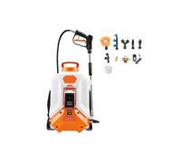 SucceBuy Pulvérisateur à pression à batterie, pulvérisateur électrique 16 L, 2 barres de pulvérisation & 8 buses, pression réglable 0-6 bar, 4 heures d'autonomie, pulvérisateur portable à dos pour le