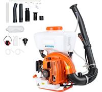 SucceBuy Pulvérisateur de brouillard à dos avec 63 cc et moteur de 3 CV, pulvérisateur à essence avec réservoir de 16 L, convient pour les applications de poudre et de liquide, idéal pour l'entretien