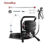 SucceBuy Pulvérisateur de peinture sans air sur pied, pulvérisateur sans air à haute efficacité 650 W, tige d'extension de machine de pulvérisation de peinture électrique 3000 PSI 650W 0.25GPM