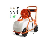 SucceBuy Pulvérisateur de Pelouse Sur Roue Pression Réglable 0 à 90PSI Avec Réservoir 60L