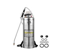 SucceBuy Pulvérisateur Inox 12L Buse Réglable Equipé d'Une Soupape de Sécurité
