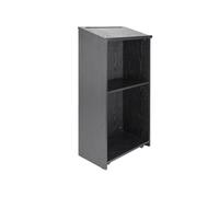 SucceBuy Pupitre de Conférence 60x36x120cm Avec Etagère de Stockage et 4 Roulettes Lutrin