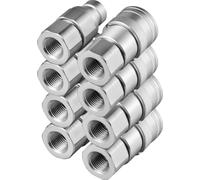 SucceBuy Raccord rapide hydraulique corps 1/2 pouce avec filetage NPT 1/2 pouce, 4 paires de raccords hydrauliques, débit 45,5 l/min, norme ISO 16028