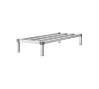 SucceBuy Rack de Calage en Aluminium 121,9x50,8x20,3cm Capacité 454kg Avec Vis Blanc