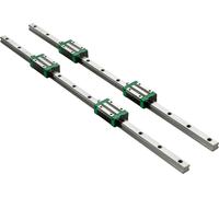 SucceBuy Rail linéaire en 3 parties 0,78-66 pouces, y compris 4 blocs de roulements HSR20, glissières de mouvement linéaire pour fraiseuses DIY-CNC, tours, fraiseuses, convenant aux axes X, Y, Z