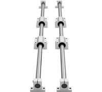 SucceBuy Rails linéaires SFC25, jeu de 2 pièces de 1000 mm avec 4 blocs de glissement, rails de guidage pour machines à graver DIY, tours et fraiseuses ainsi que plaques basculantes d'exercice