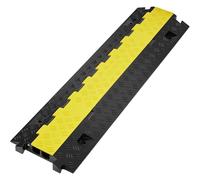 SucceBuy Rampe de protection de câble 1/3/5 pièces Rampe de couverture de cordon de fil robuste à 2 canaux, Couvercle supérieur rabattable TPR Bump de vitesse de circulation 1PC 2.2W LBS