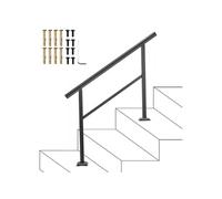 SucceBuy Rampe d'Escalier 121x89,5cm Capacité 75kg Epaisseur de Base 0,5cm Marches 3 à 4