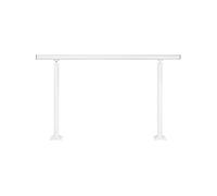 SucceBuy Rampe d'Escalier de 1,5m Pour 5 Marches Angle Réglable Accessoires Complets