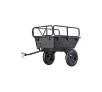 SucceBuy Remorque à Benne Basculante 283L Capacité 226,8kg Deux Méthodes de Vidage