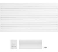 SucceBuy Revêtement de mur à lamelles, 2,4 x 1,2 m, PVC, mur à lamelles de garage blanc avec accessoiresIntroduction