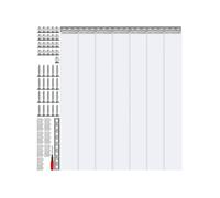 SucceBuy Rideau à Lanière en PVC 107x213,4cm en Plastique Epaisseur 0,2cm Pour Portes