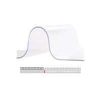SucceBuy Rideau à Lanière PVC 244x244cm Avec 12 Bandes de Porte Plastique Pour Entrepôt