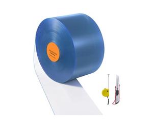 SucceBuy Rideau à Lanière PVC 2500x30,5cm Transparent Epaisseur 0,3cm Pour Entrepôt