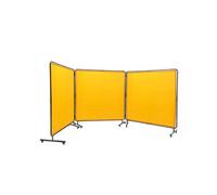 SucceBuy Rideau de Soudage Avec Cadre 3 Panneaux Ecran Rideau de Protection Pour Soudure