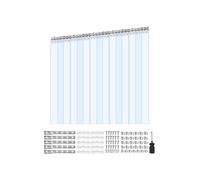 SucceBuy Rideau Lanière PVC 150x240cm Lot de 10 Durable Pour de Garages d'Entrepôts