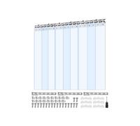 SucceBuy Rideau Lanière PVC 900x210cm Lot de 6 Pour Portes de Supermarchés d'Entrepôts