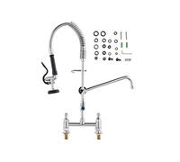 SucceBuy Robinet de Cuisine Commercial Avec Pulvérisateur Mitigeur 66cm Haut