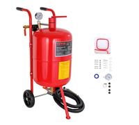 SucceBuy sableuse 10Gal sableuse à Air Portable 125Psi Kit de sablage à pression pour un traitement spécial des surfaces du matériau 40L Red