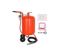 SucceBuy Sableuse Haute Pression 75,7L 110PSI Flexible à Déplacer Buse Céramique Durable