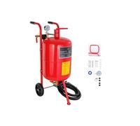 SucceBuy Sableuse Haute Pression en Acier Avec Cabine Sablage 40L Pour Le Nettoyage Rouge