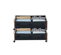 SucceBuy Sacs de Rangement Sous Lit 65x46x18cm Capacité 20,4kg Pour Vêtements Couvertures
