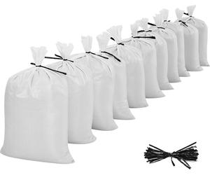 SucceBuy Sacs industriels, paquet de 1000, 400x660 mm, sacs de sable avec bandes, sacs à céréales en polypropylène, sacs à feuilles avec une capacité de charge de 22,6 kg, sacs de plantation résistant