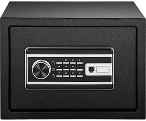 SucceBuy Safe, coffre-fort de 0,8 pied cube avec empreinte digitale et serrure à clavier numérique, coffre-fort domestique résistant au feu et à l'eau, 2 clés incluses pour documents, argent liquide e