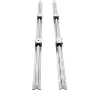 SucceBuy SBR20 Jeu de rails de guidage linéaire de 1200 mm, 2 rails de 47,2 pouces/1200 mm + 4 blocs SBR20UU, rails de précision et roulements pour fraiseuses DIY CNC, machines automatisées