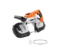 SucceBuy Scie à Ruban Portative 20V Profondeur de Coupe 12,7cm Pour Couper Métal Bois