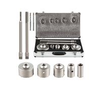 SucceBuy Scie Cloche 5PCS en Acier Carbone Avec 2 Mèches 2 Bielles Pour Perceuse