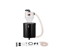 SucceBuy Séparateur de Poussière Cyclonique 42,3x42,3x88,2cm Capacité 50L Pour Atelier