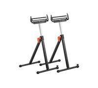 SucceBuy Servante à Rouleaux Lot de 2 Capacité 113kg Hauteur Réglable Pour Travail Bois