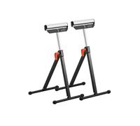 SucceBuy Servante à Rouleaux Lot de 2 Capacité 61kg avec Tête à Rouleau Acier Poli