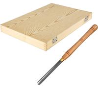 SucceBuy Set de 8 ciseaux à bois - Lames en acier HSS pour tourner et sculpter le bois - Rangement et un ciseau inclus - Idéal pour le bois dur - Outils de précision